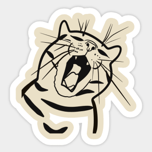 Angry Cat Sticker